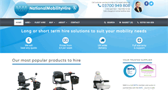 Desktop Screenshot of nationalmobilityhire.com