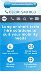 Mobile Screenshot of nationalmobilityhire.com