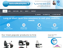 Tablet Screenshot of nationalmobilityhire.com